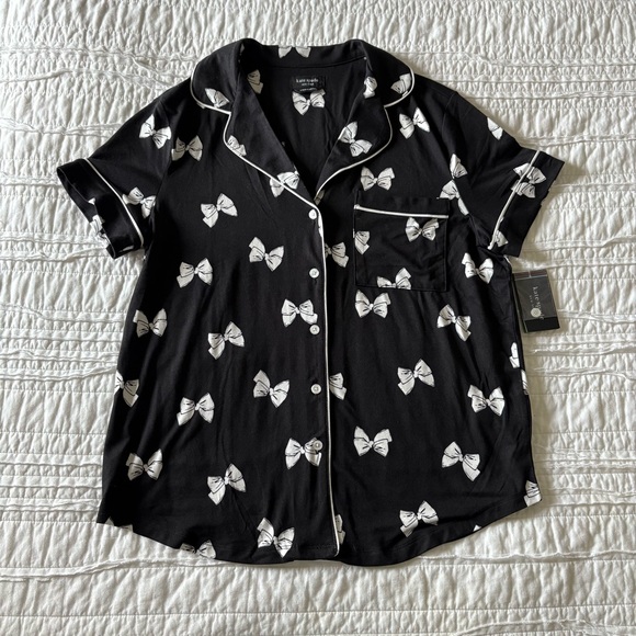 Kate Spade Women’s Black Bow Pajamas - Picture 2 of 7
